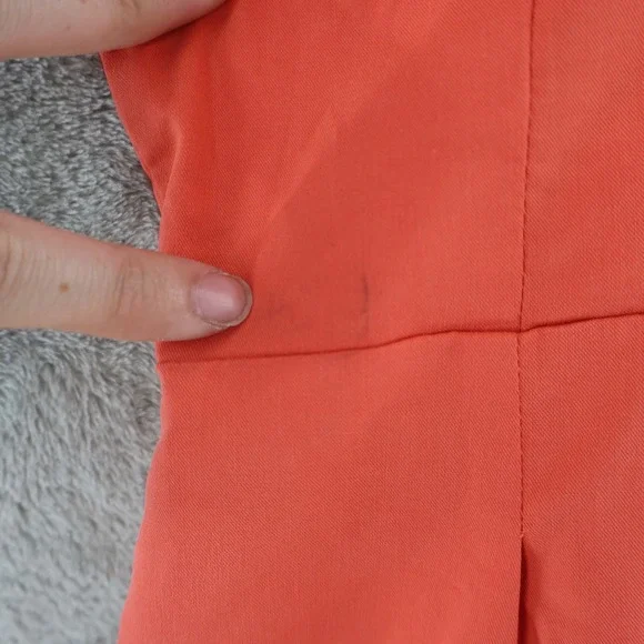 Exquise Jumpsuit Women XSP Pink Wide Leg Button Front Pleated Waist Short Sleeve - Picture 13 of 16